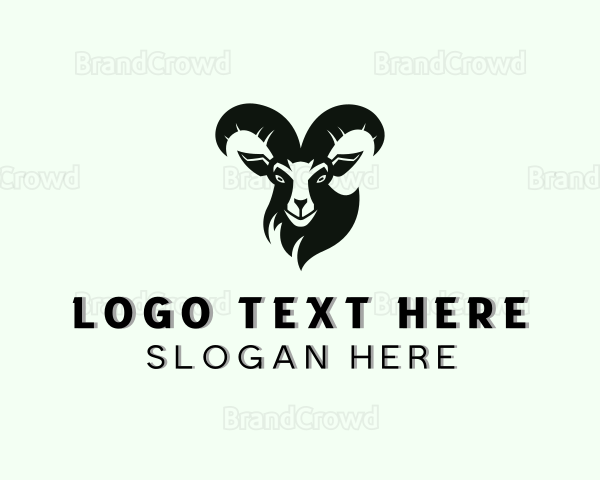 Mountain Ram Goat Logo