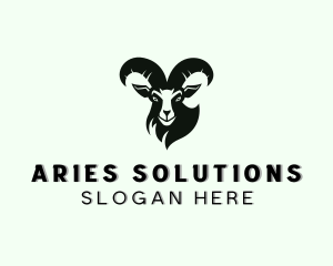 Aries - Mountain Ram Goat logo design