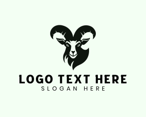 Ram - Mountain Ram Goat logo design