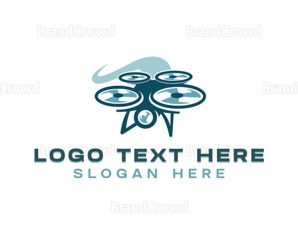 Drone Racing Quadcopter Logo