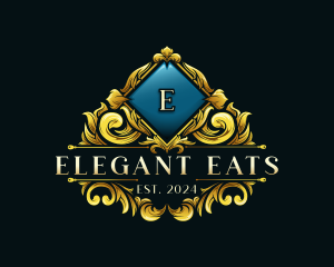 Luxury Ornamental Crest logo design