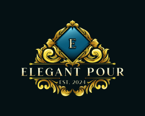 Luxury Ornamental Crest logo design