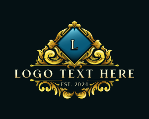 Jewel - Luxury Ornamental Crest logo design