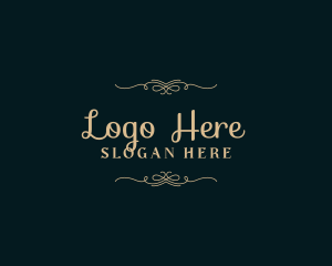 Fine Dining - Premium Elegant Wedding logo design