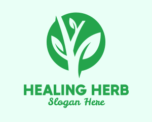 Natural Herbal Medicine logo design