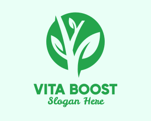 Vitamins - Natural Herbal Medicine logo design
