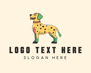 Spotted Yellow Dog logo design