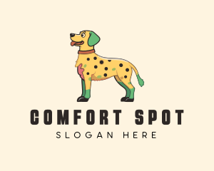 Spotted Yellow Dog logo design