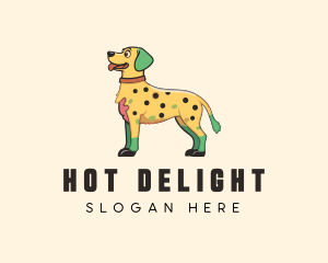 Spotted Yellow Dog logo design