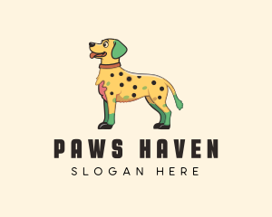 Spotted Yellow Dog logo design