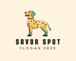 Spotted Yellow Dog logo design