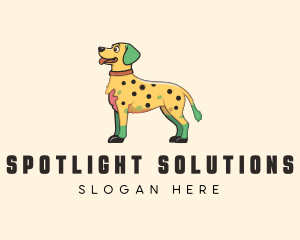 Spotted Yellow Dog logo design