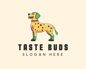 Spotted Yellow Dog logo design