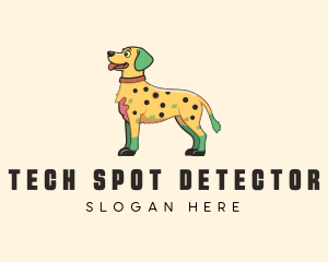 Spotted Yellow Dog logo design