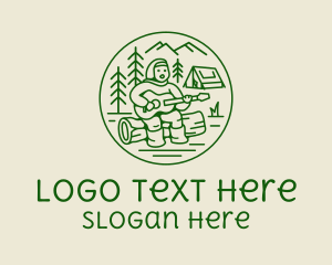 Explorer - Forest Camp Music Singer logo design