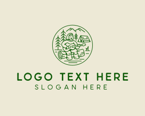 Forest - Forest Camp Music Singer logo design