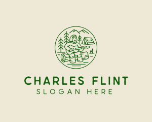 Forest Camp Music Singer  logo design