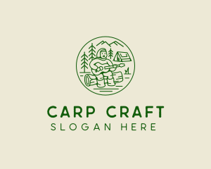 Forest Camp Music Singer  logo design