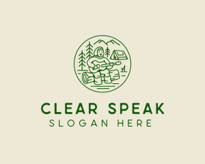 Forest Camp Music Singer  logo design