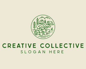 Forest Camp Music Singer  logo design