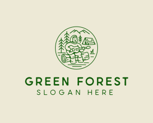 Forest Camp Music Singer  logo design