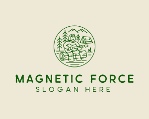 Forest Camp Music Singer  logo design