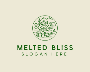 Forest Camp Music Singer  logo design