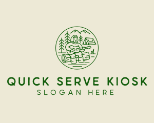 Forest Camp Music Singer  logo design