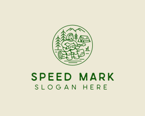 Forest Camp Music Singer  logo design