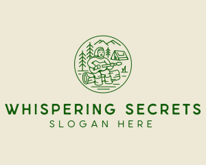 Forest Camp Music Singer  logo design