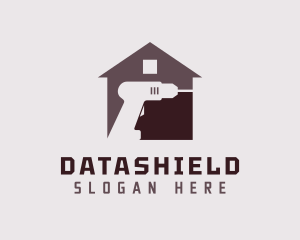 Drill Home Improvement Tool Logo