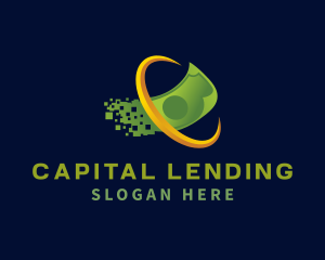 Lending - Digital Money Banking logo design