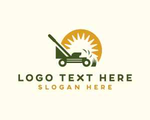 Outdoor - Lawn Mower Yard Maintenance logo design
