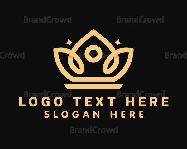 Gold Yellow Crown Logo