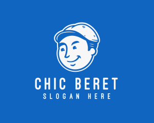 Beret - Gentleman Boy Character logo design