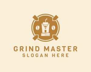 Coffee Grinder Cafe logo design