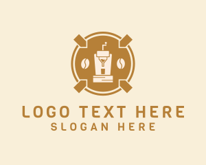 Badge - Coffee Grinder Cafe logo design