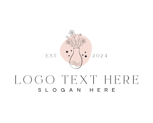 Boutique - Flower Vase Pottery logo design