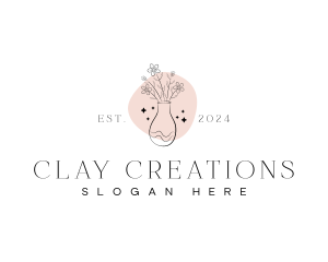 Pottery - Flower Vase Pottery logo design