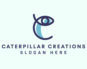 Vision Eye Letter C logo design