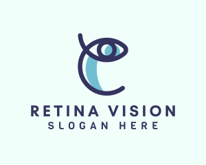 Retina - Vision Eye Letter C logo design