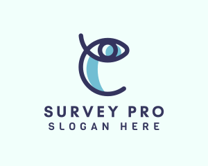 Survey - Vision Eye Letter C logo design