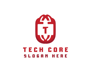 Tech Cyber Security logo design