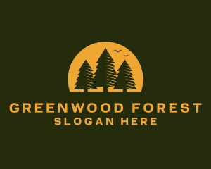 Pine Tree Forest logo design