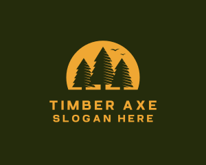 Pine Tree Forest logo design