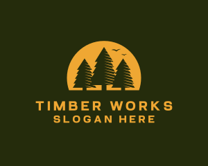 Pine Tree Forest logo design