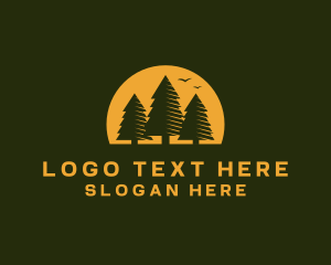 Nature - Pine Tree Forest logo design