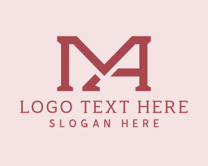 Letter Mt - Simple Retro Business logo design
