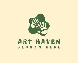 Hand Splatter Art logo design