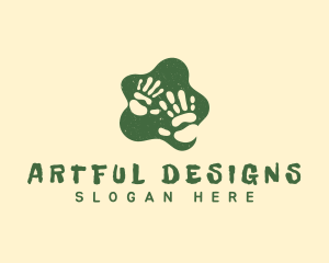 Hand Splatter Art logo design